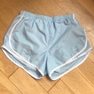 nike shorts baby blue